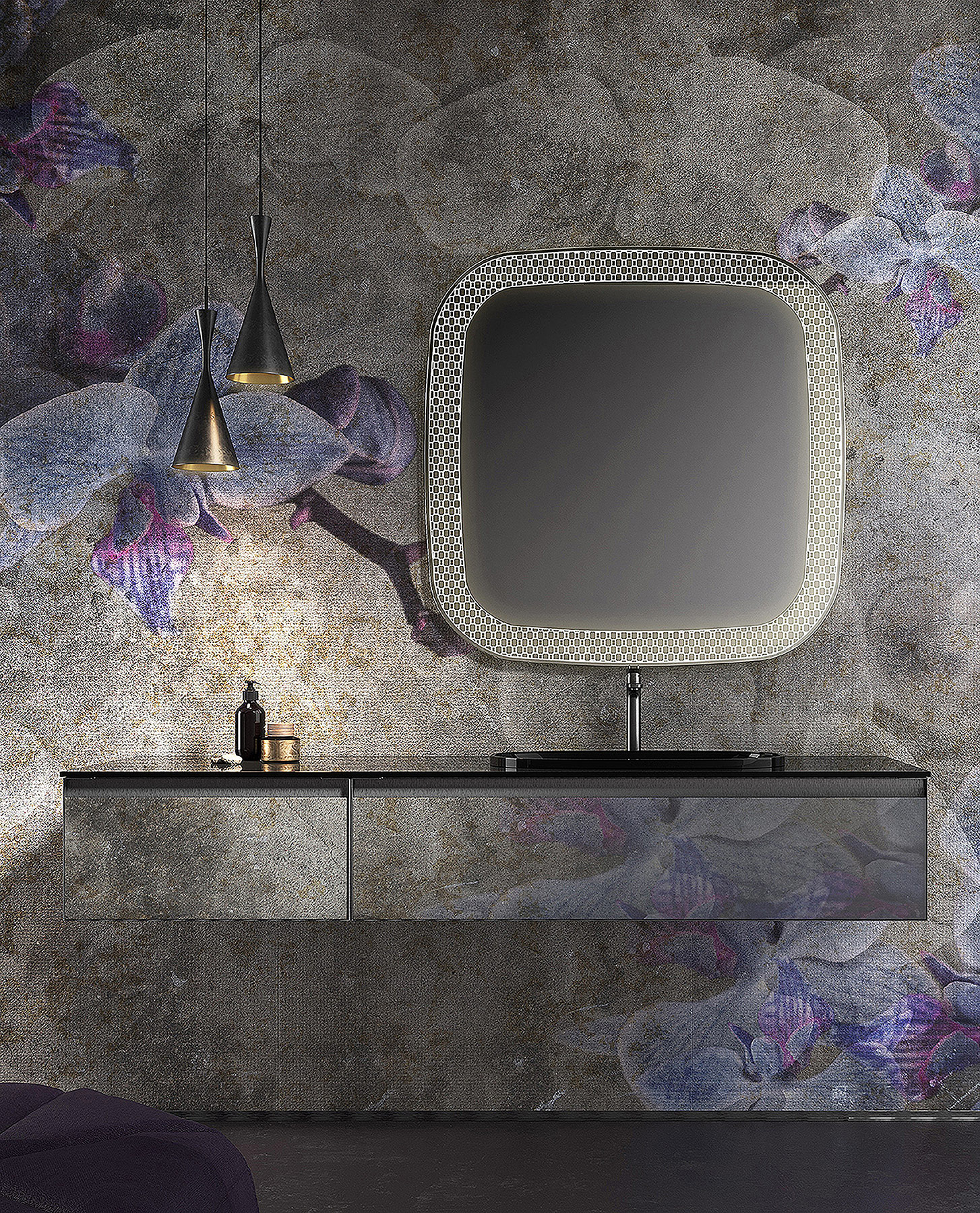 Modern +Skin Wall Mount Vanity Unit