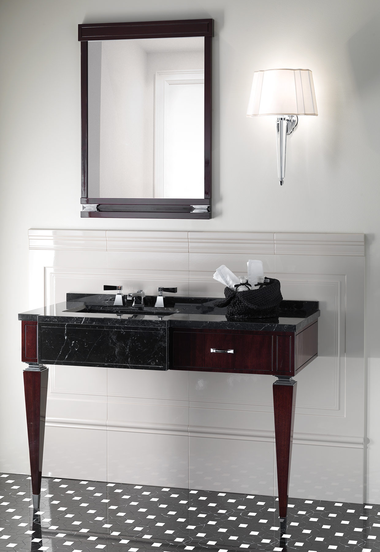 Traditional Bentley Wall Mounted Vanity Unit