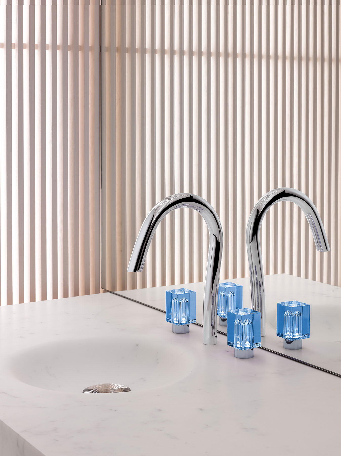 Modern Beyond Crystal Deck Mount Faucet