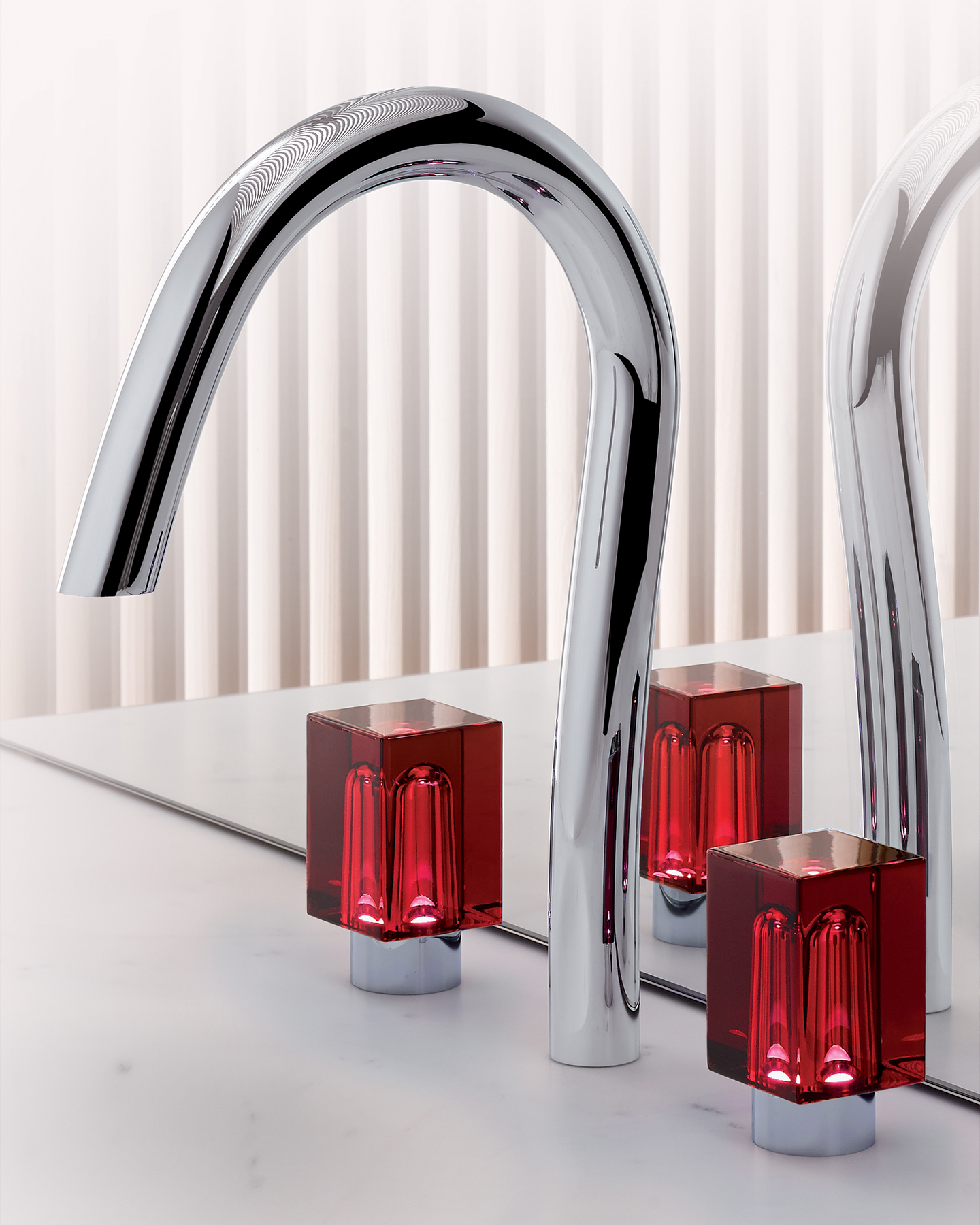 Modern Beyond Crystal Deck Mount Faucet