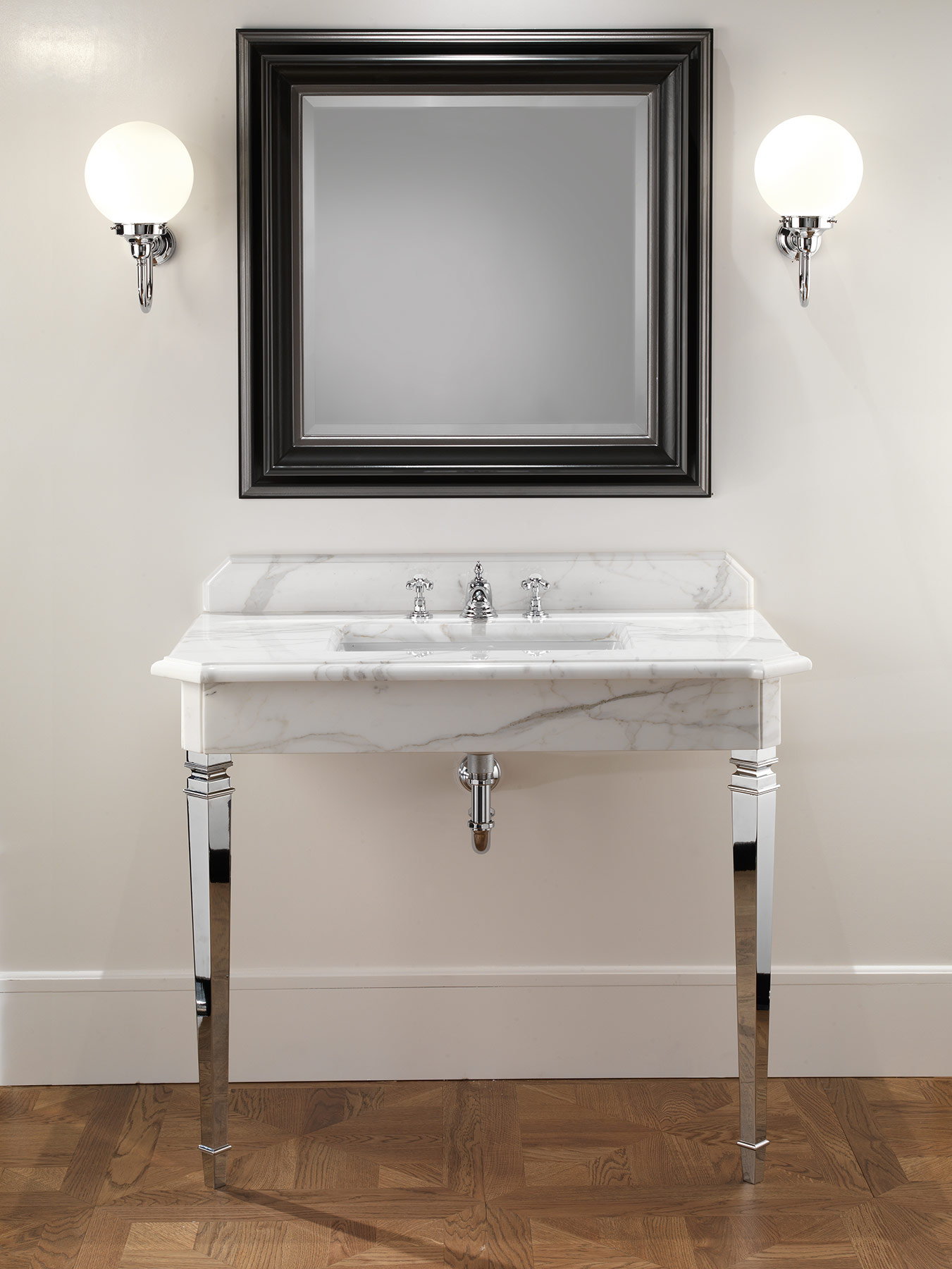 Traditional Black Harold Wall Mount Mirror