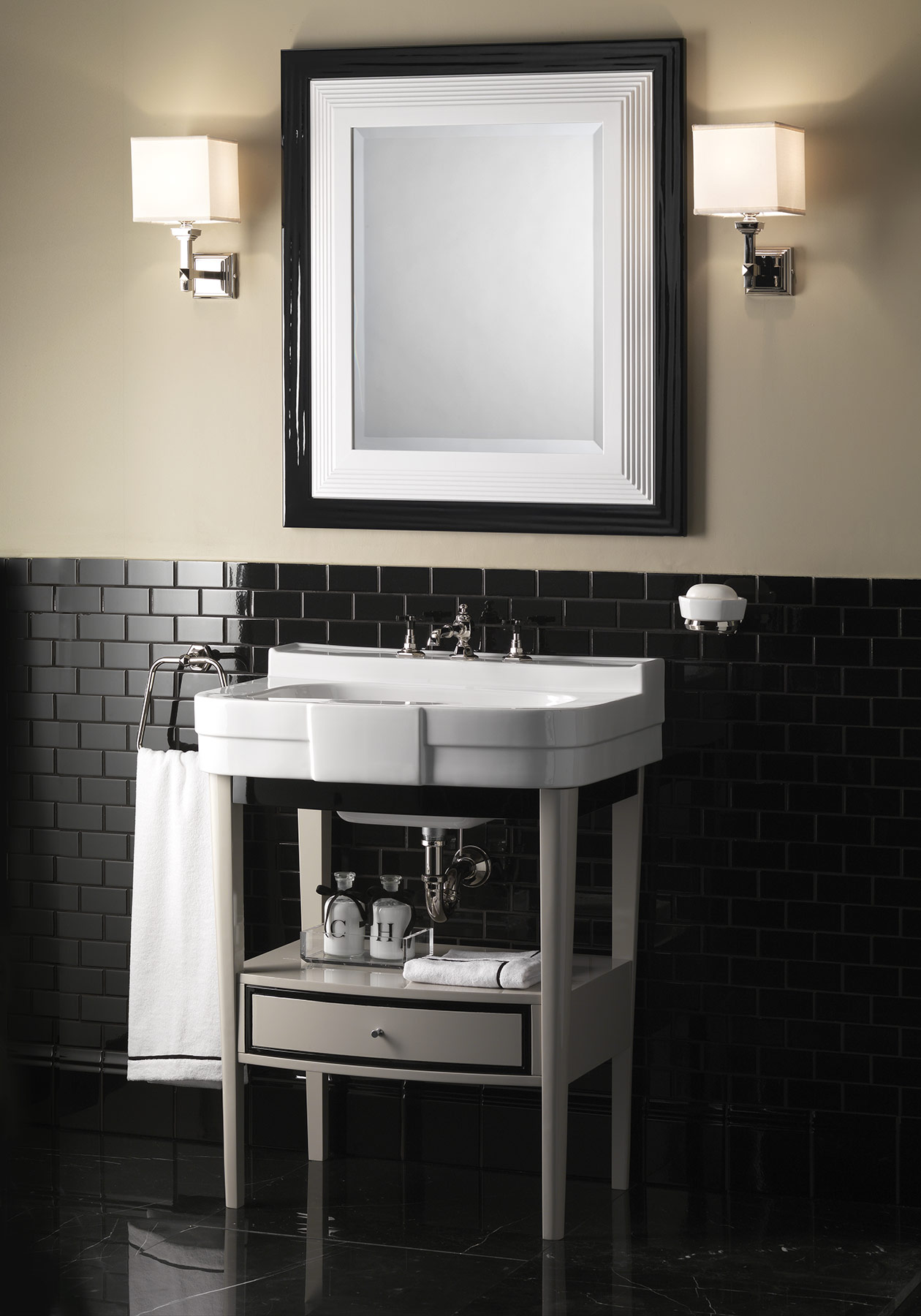 Traditional Bogart Floor Mount Vanity Unit