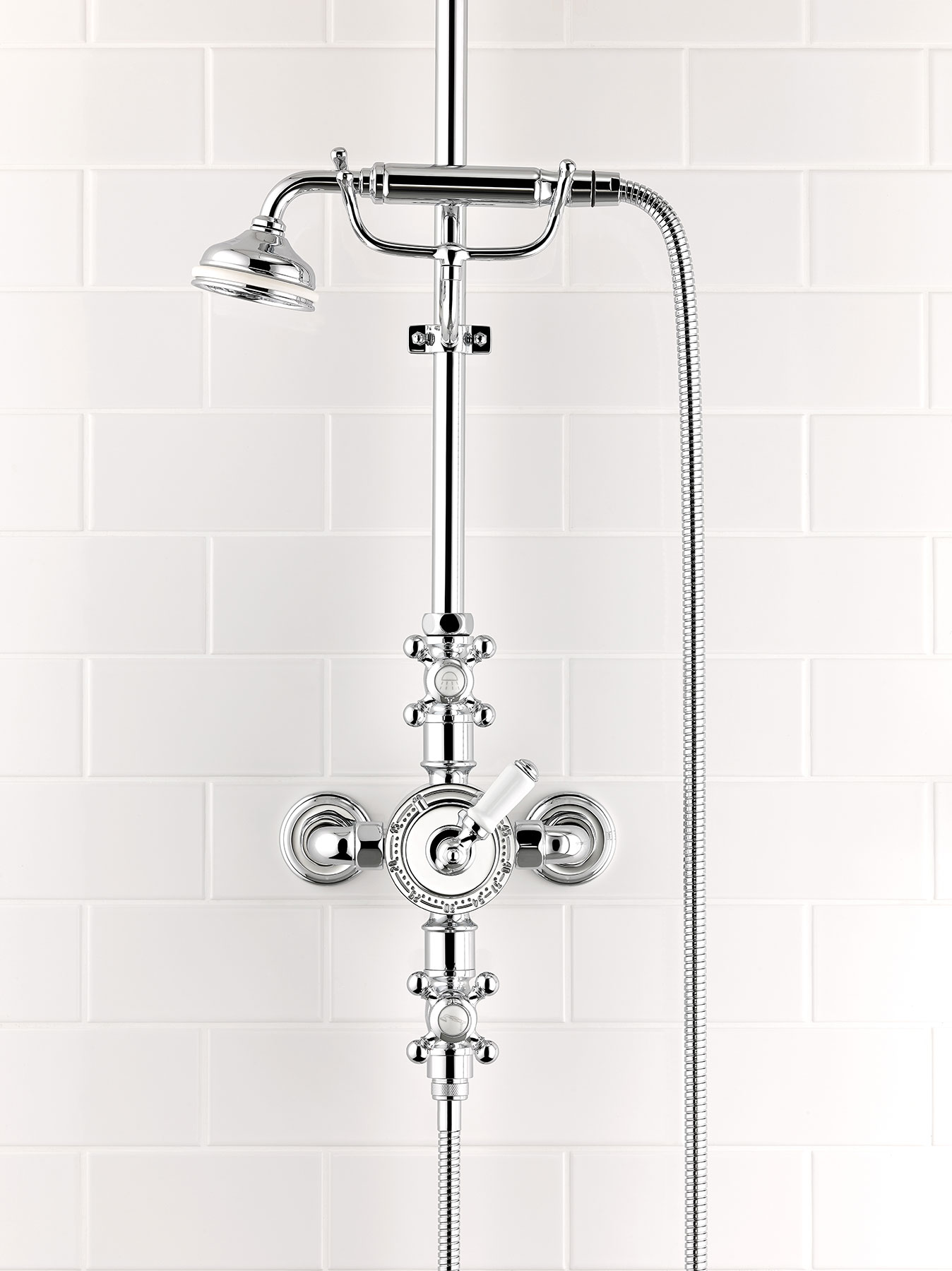 Traditional Charleston Wall Mount Shower Set