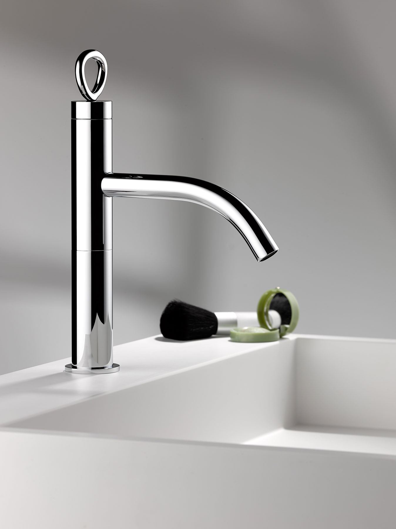 Modern Collection O Deck Mount Faucet