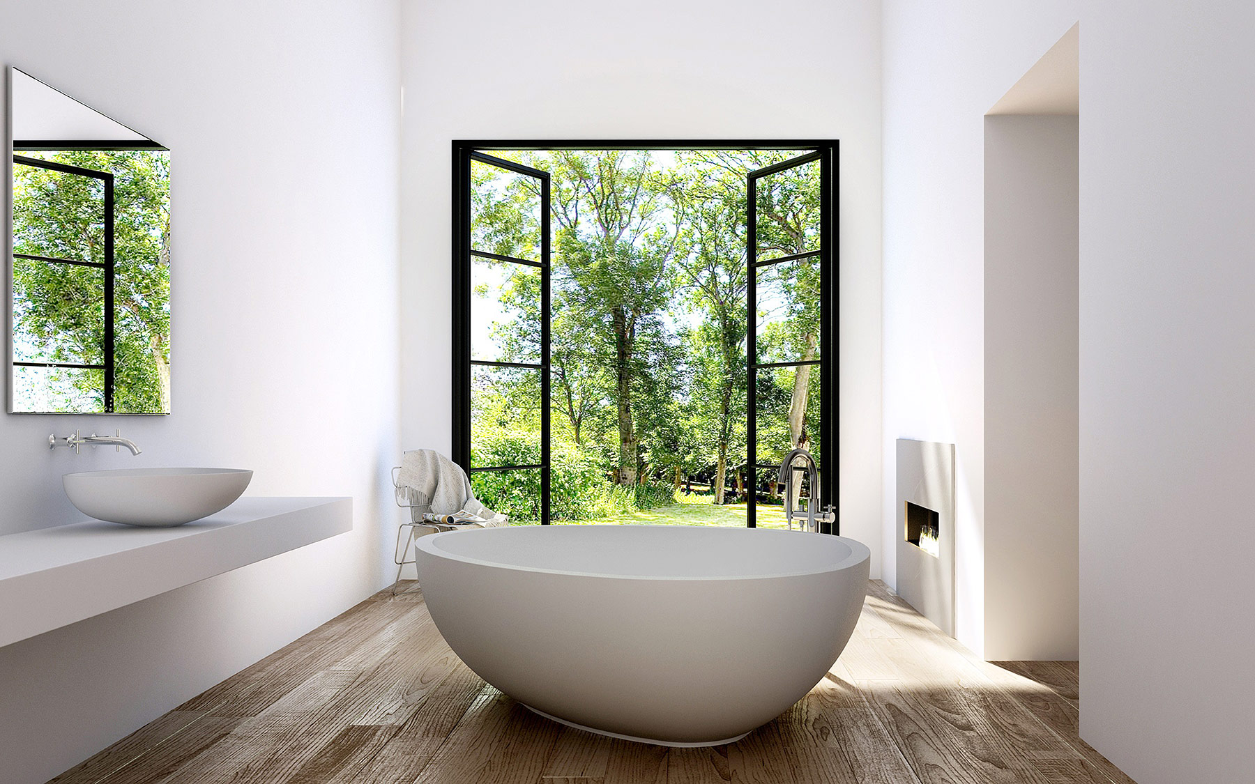 Modern Cove Freestanding Bathtub