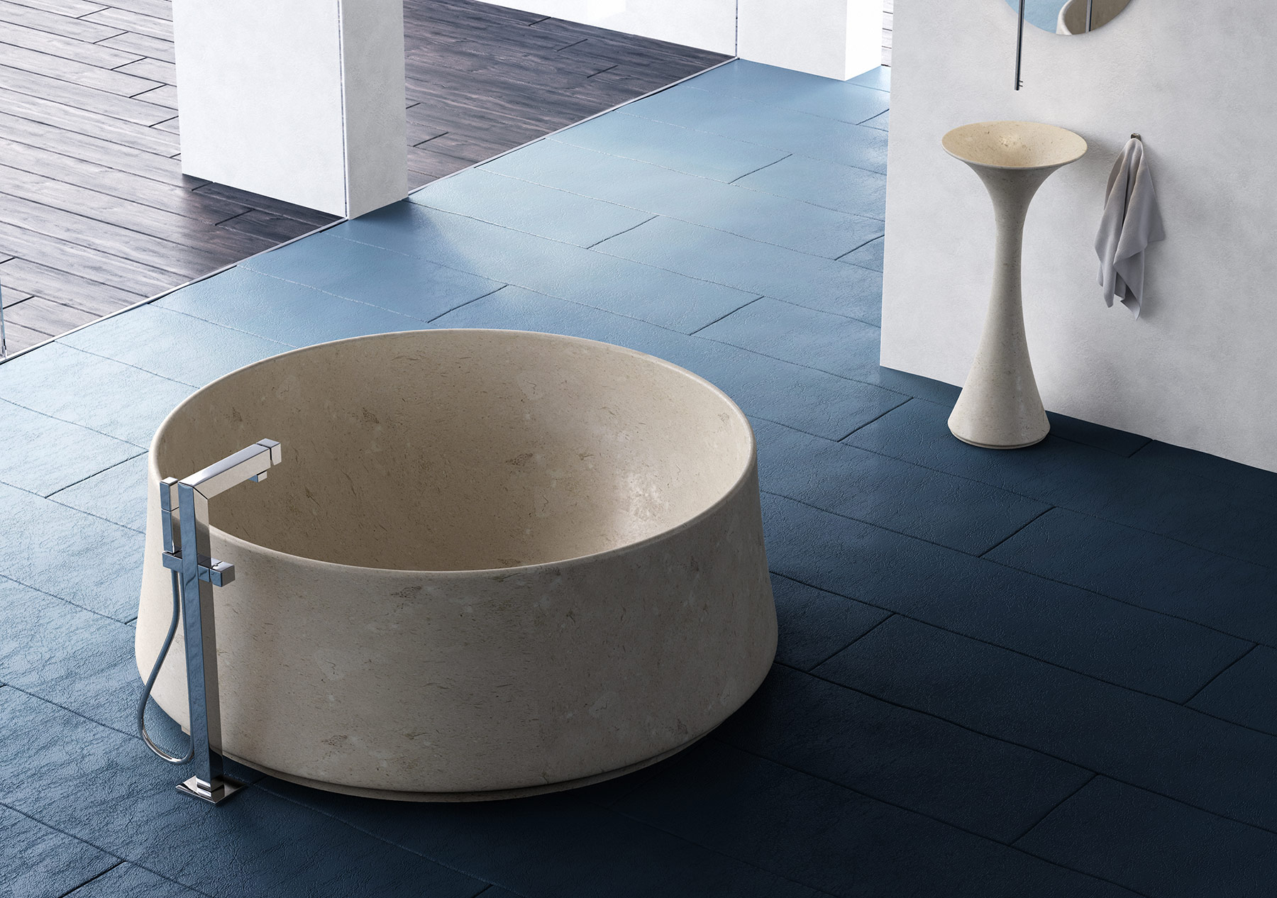 Modern Cratere Freestanding Bathtub