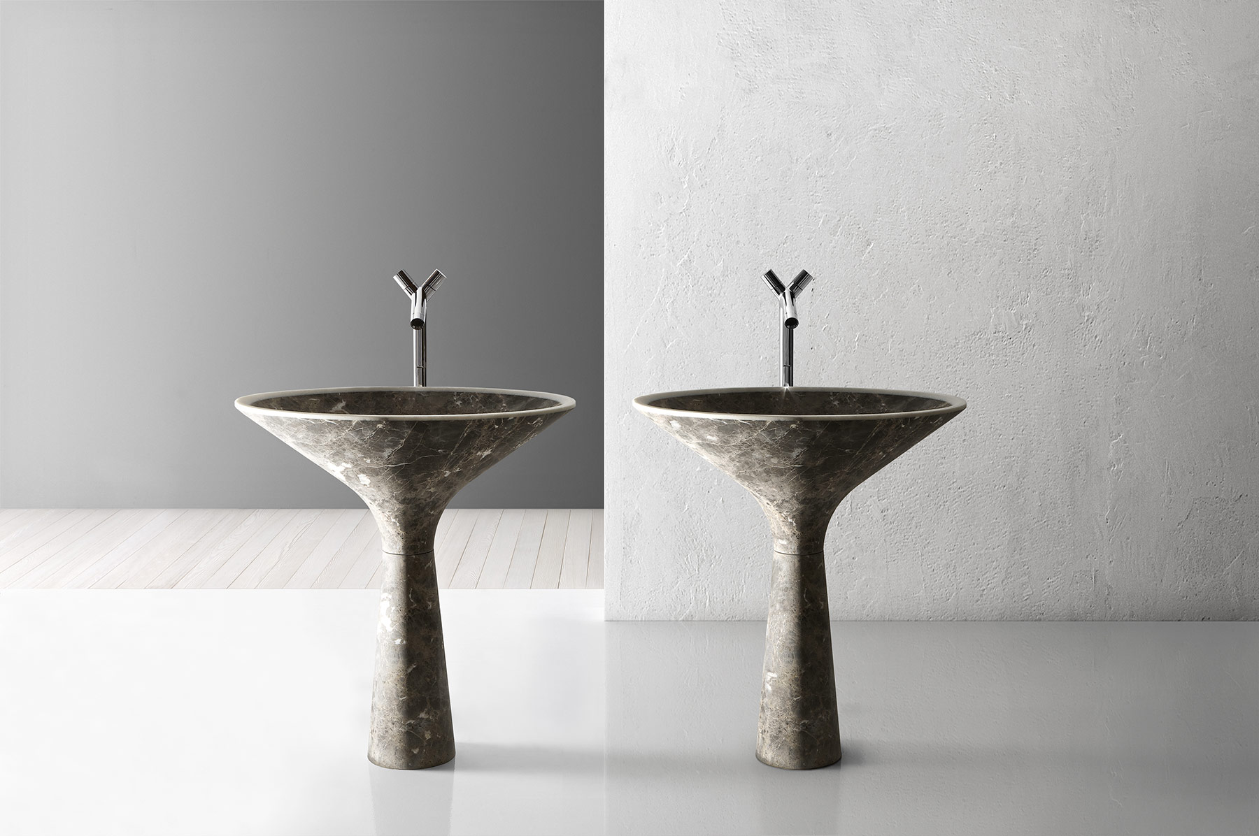 Modern Dry Floor Mount Washbasin