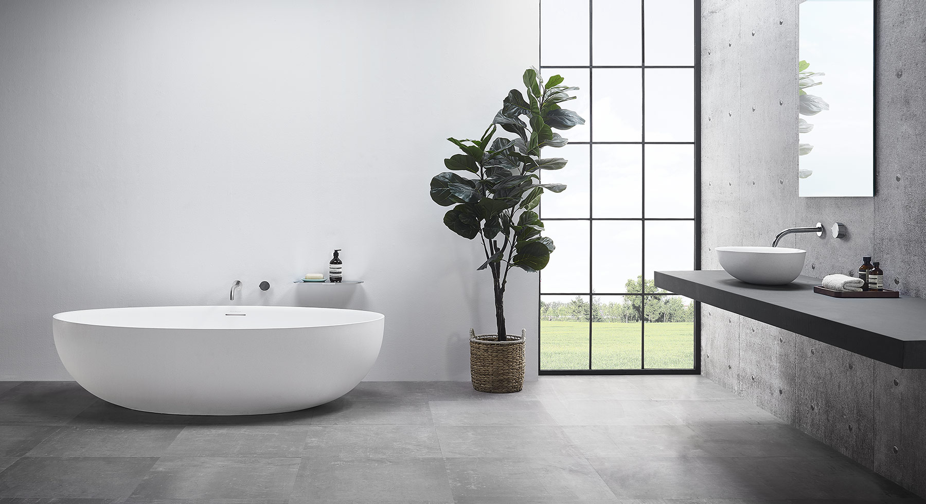 Modern Ellipse Freestanding Bathtub