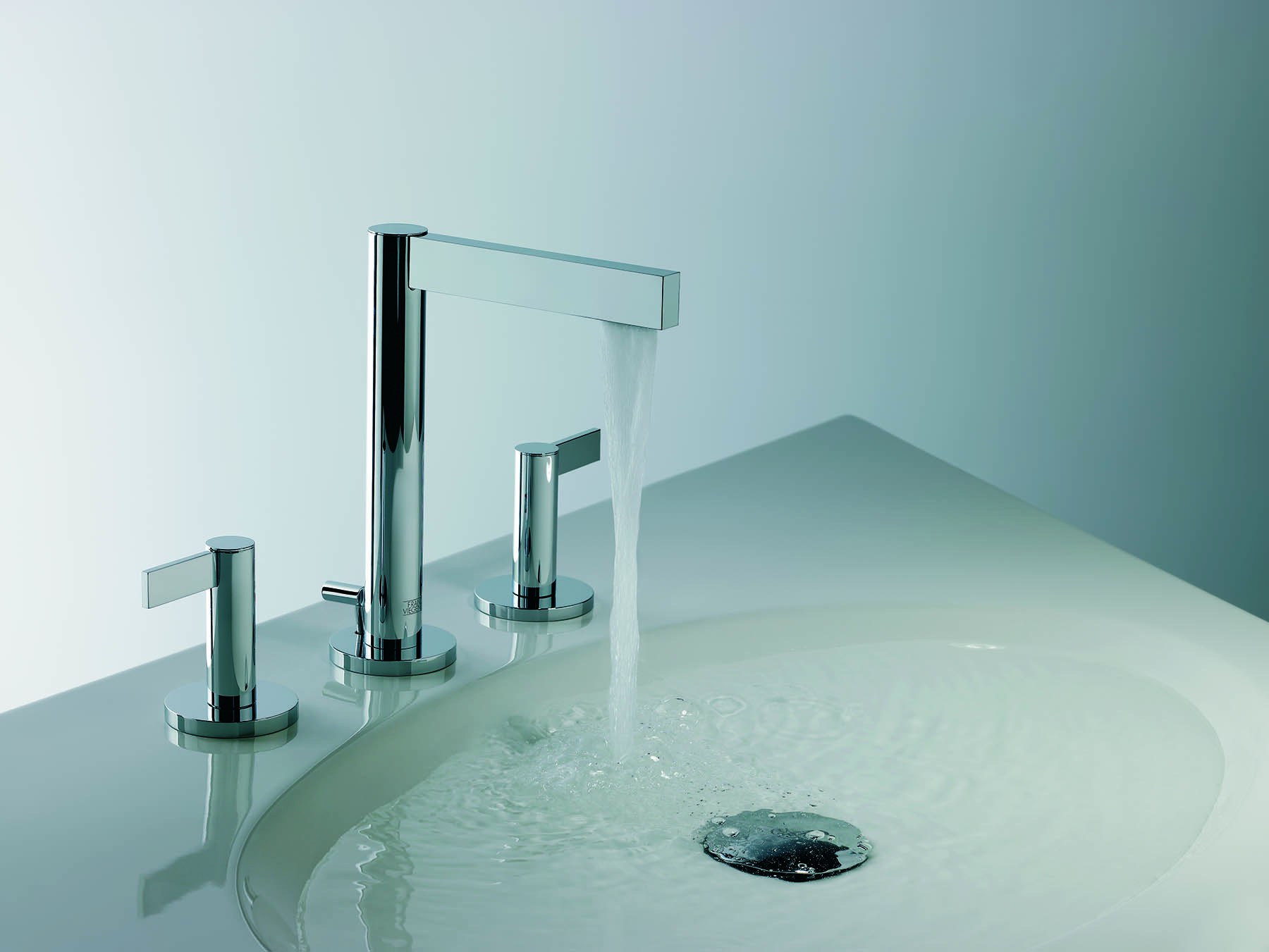 Lollipop Lever Deck Mount Faucet