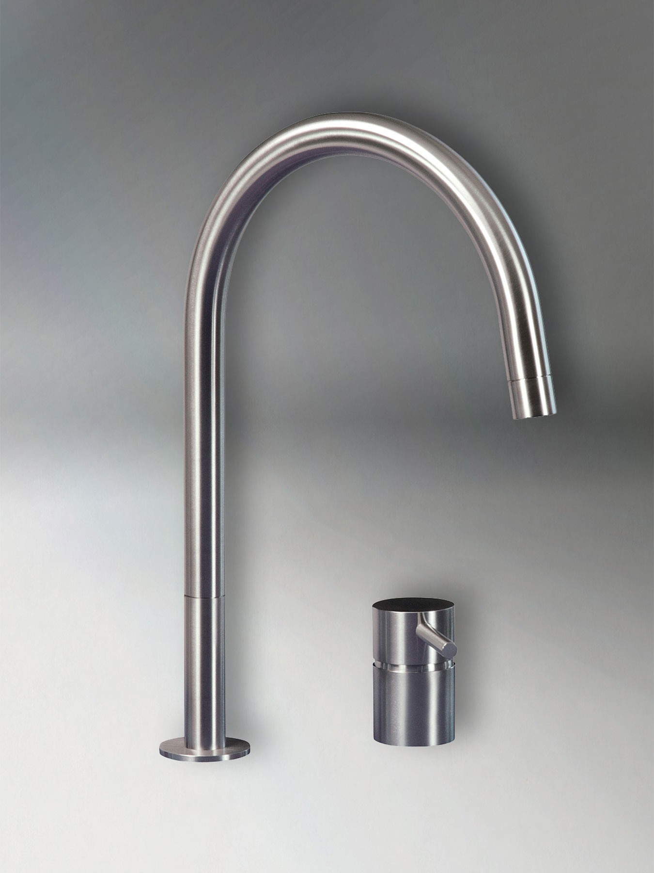 Modern F2R Deck Mount Kitchen Faucet