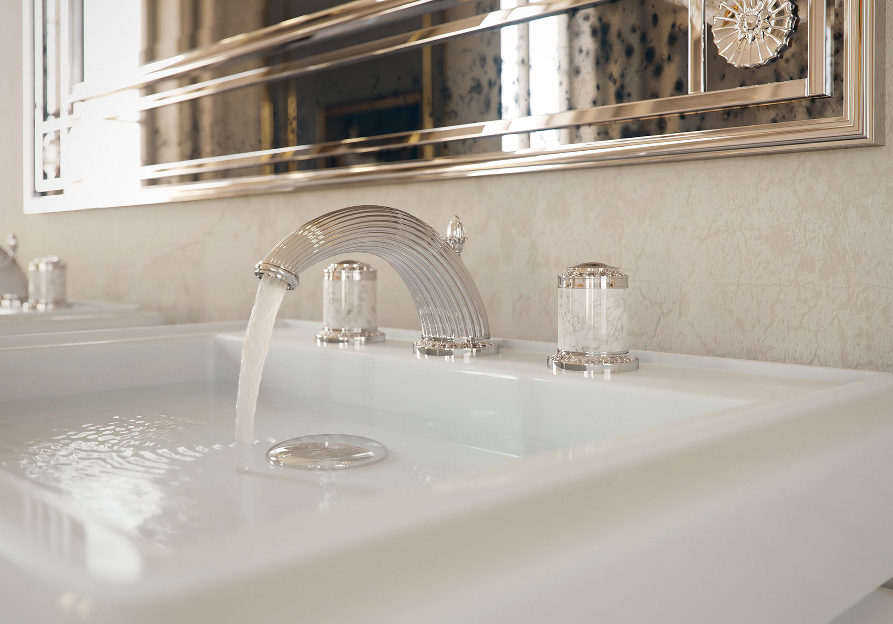 Traditional Malmaison Deck Mount Faucet