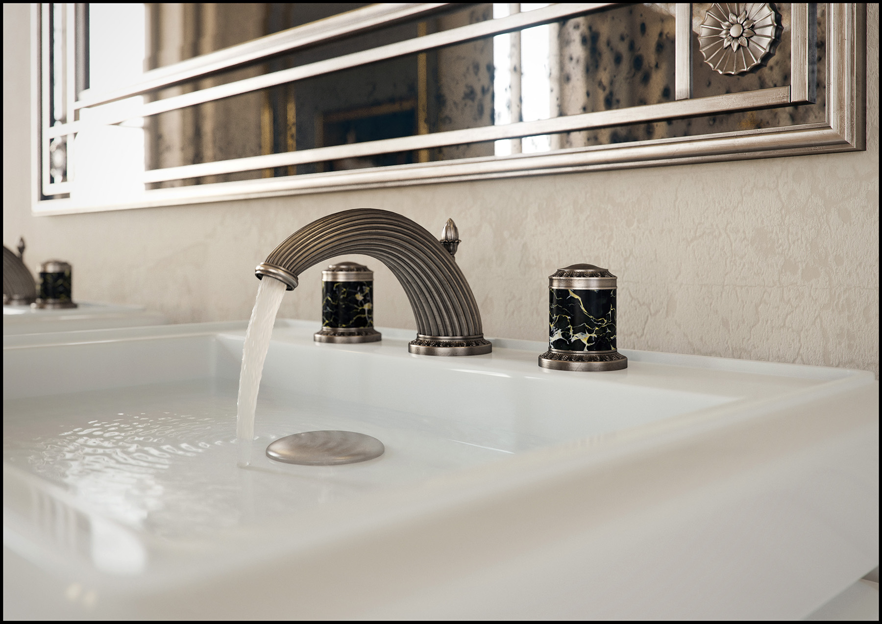 Traditional Malmaison Deck Mount Faucet