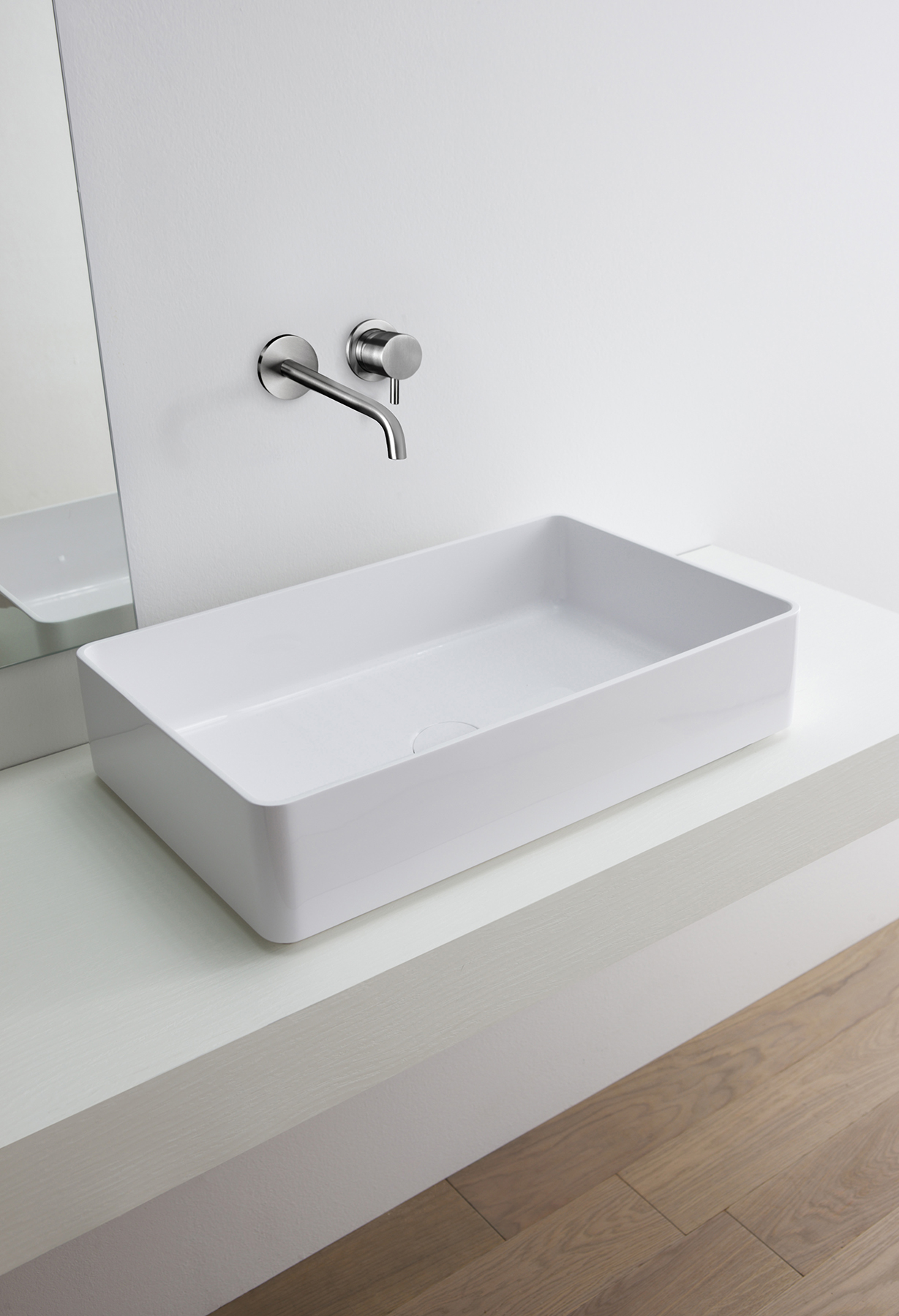 Modern Metrix Rectangular Counter Top Basin