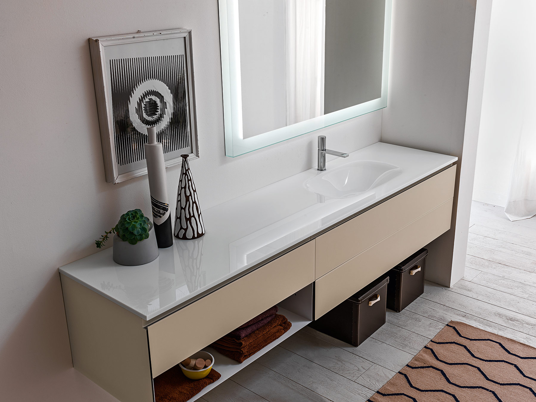 Modern Monolite 2.0 Wall Mount Vanity Unit