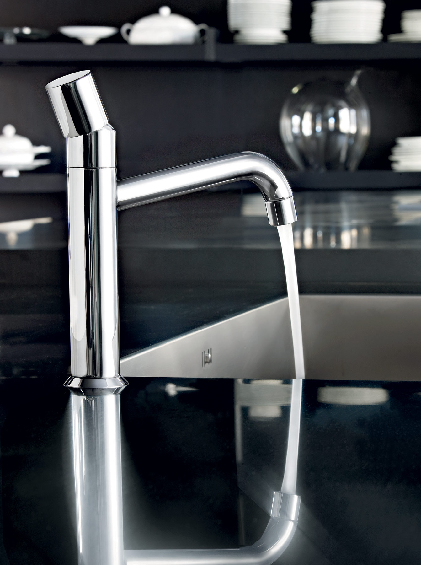 Modern Nostromo Deck Mount Kitchen Faucet