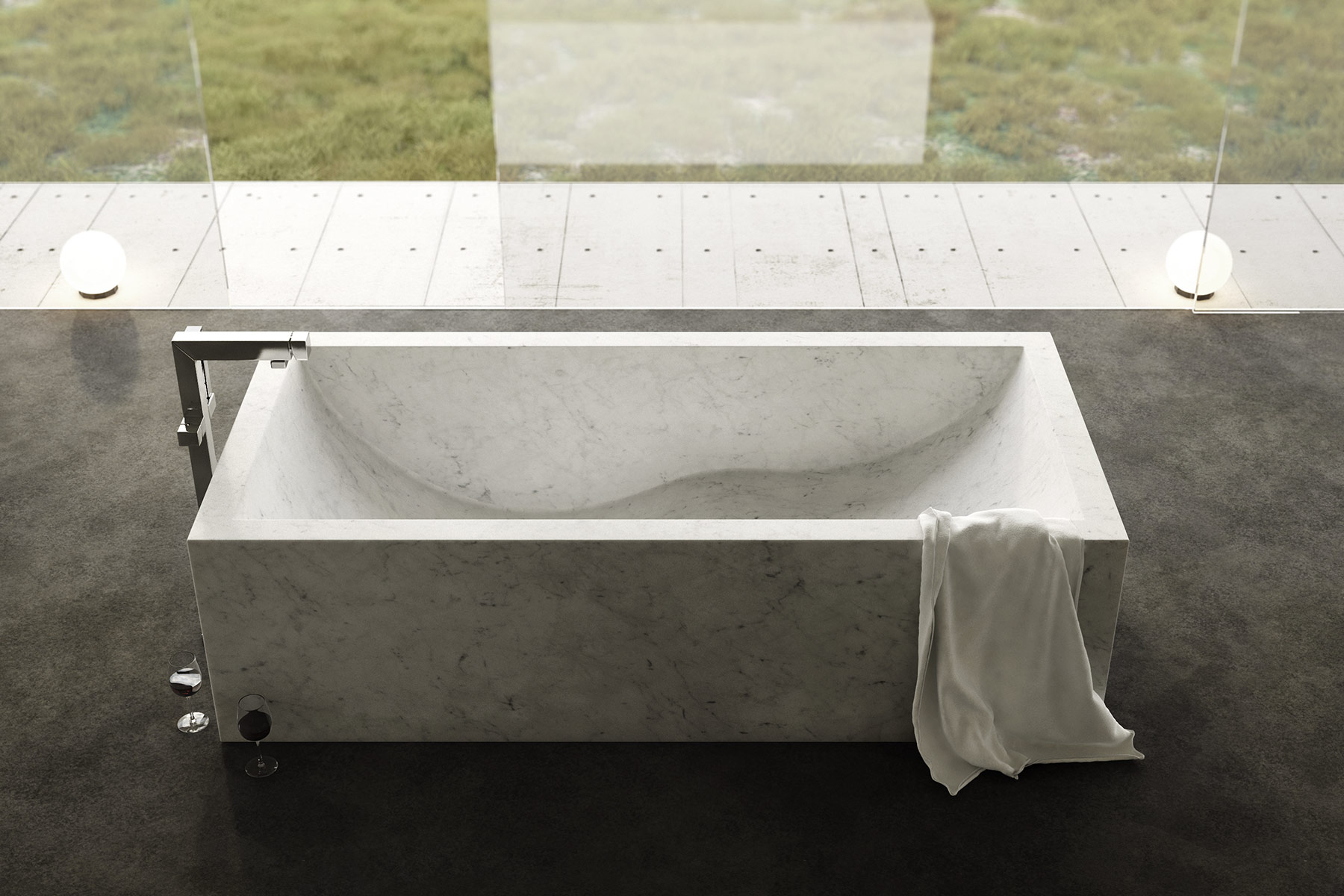 Modern Onda Freestanding Bathtub