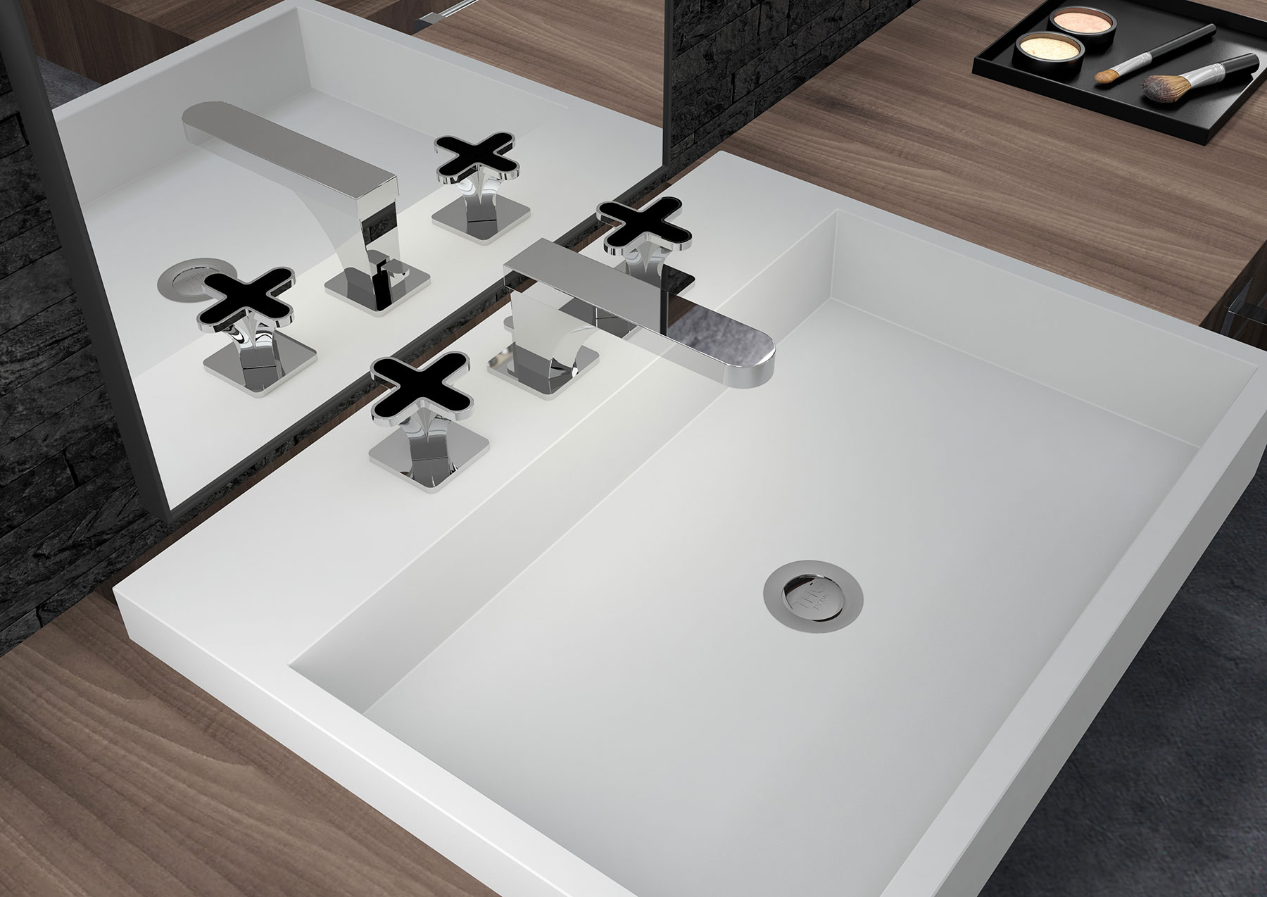 Modern Profil Deck Mount Faucet