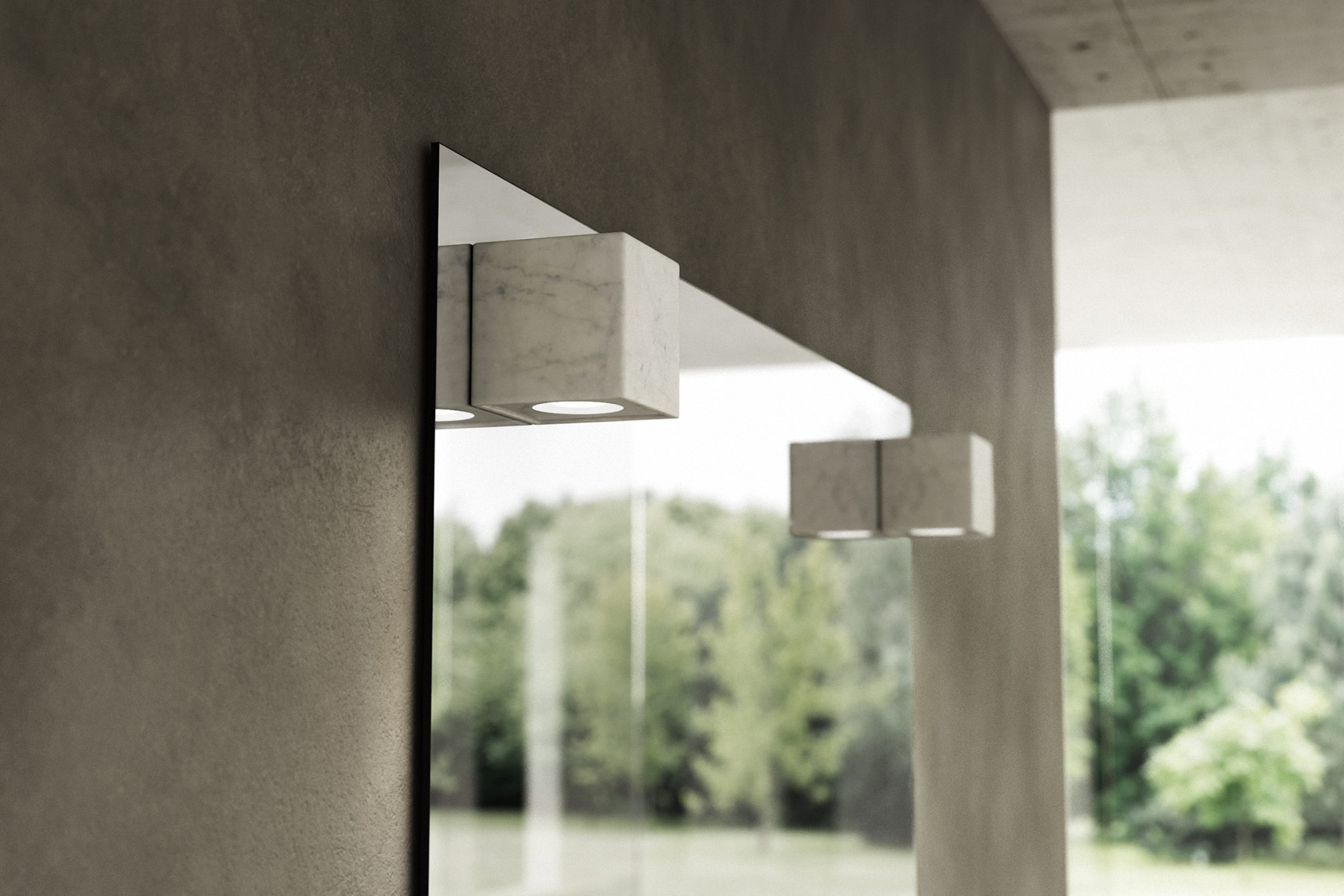 Modern Quadro Wall Mounted Mirror