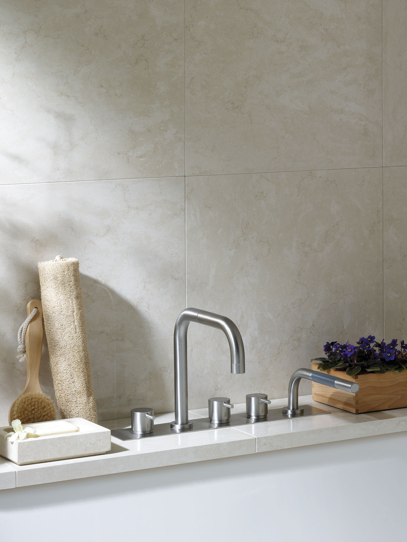 Modern Vola Deck Mount Tub Mixer